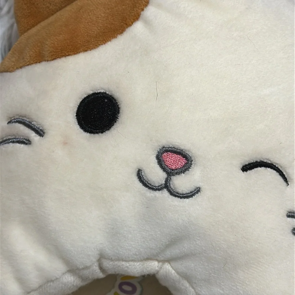 Squishmallows Kids Calico Cat Slippers, Sz Large (4/5)